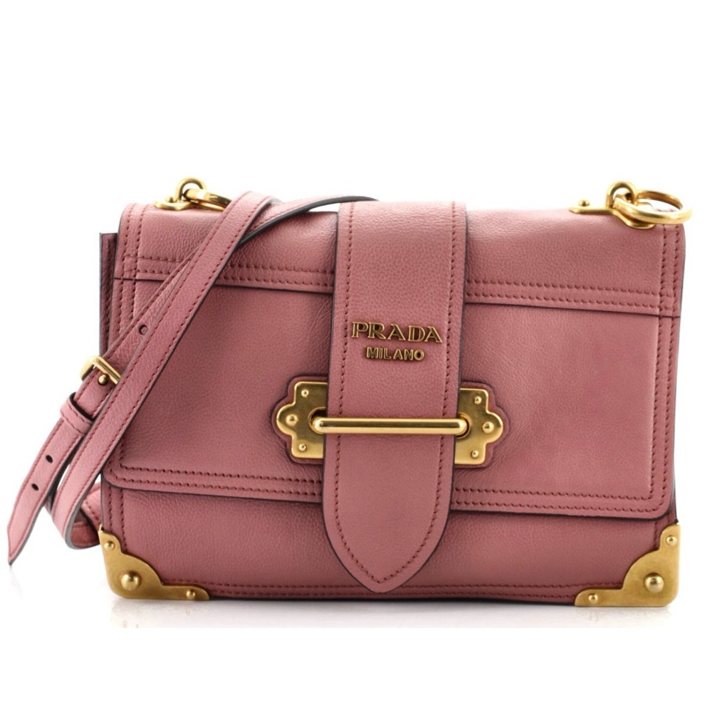 Prada Dusty Rose Cahier Convertible Medium